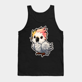 Colorful Cockatoo - Parakeet Macaws Parrot Tank Top